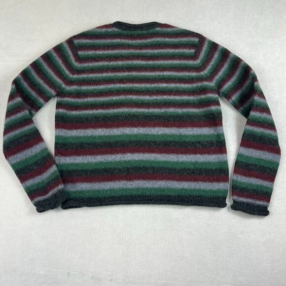 American Eagle Outfitters Pullover Sweater Men Wool V Neck Multicolor Striped - Picture 7 of 9